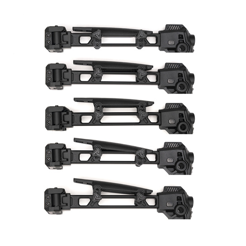 Strike Industries - Baka policzkowa dla kolby Strike Dual Folding Adapter - Pięciopozycyjna - Polimerowa - Czarna - SI-FSA-CHEEKRISER