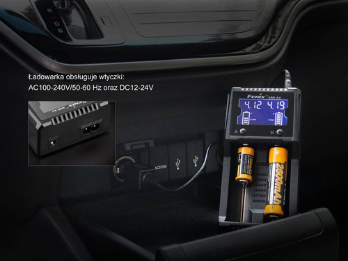 Fenix - Ładowarka do akumulatorów uniwersalna - 9 typów - ARE-A2