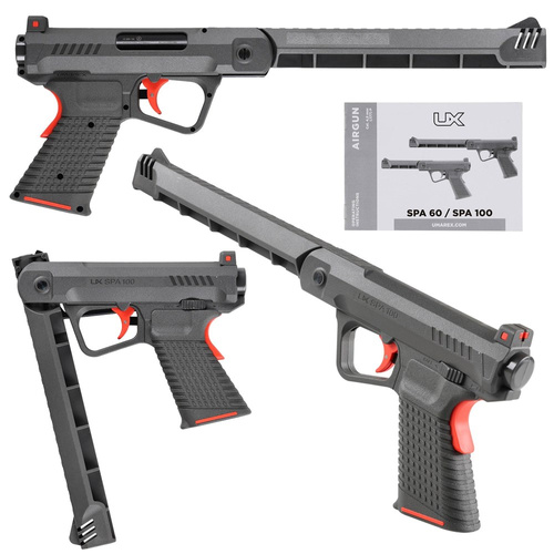 Umarex - Pistolet wiatrówka SPA 100 - 4,5 mm Diabolo - Szary - 2.4391