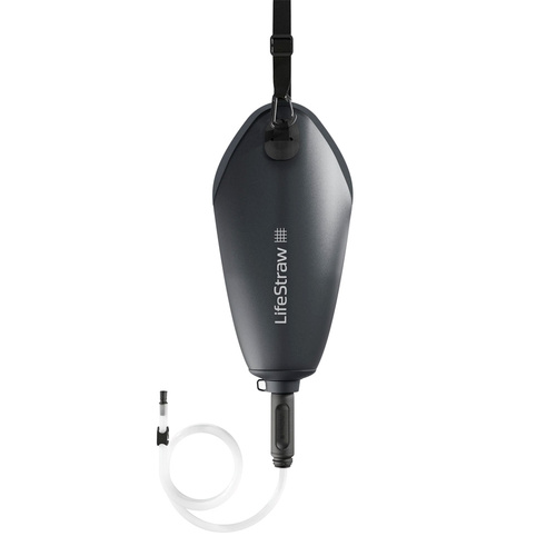 LifeStraw - Torba grawitacyjna z filtrem antybakteryjnym Peak Gravity Bag - 3 L - Dark Mountain Gray