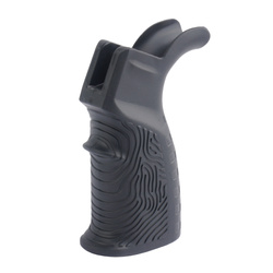 DLG Tactical - Ergonomiczny chwyt ze schowkiem do AR-15 - Gumowany - Czarny - DLG-123-BLK