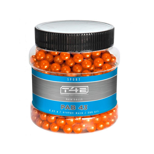 Umarex - Kule z farbą T4E Sport PAB kal. .43 - 500 szt. - Pomarańczowe - 2.4470