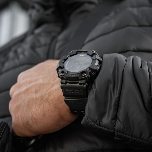 M-Tac - Zegarek taktyczny 2037 - LED - 5 ATM - Czarny - 50007002