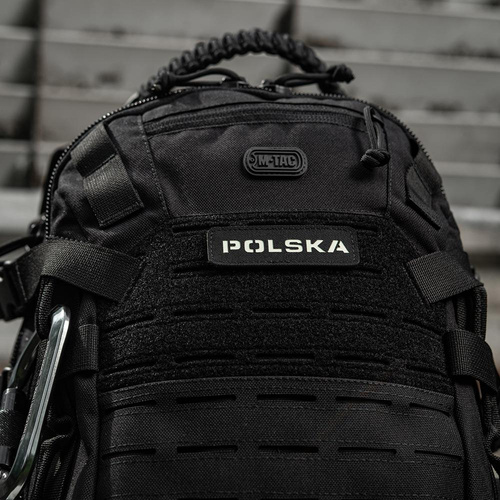 M-Tac - Naszywka - Polska 25х80 - Laser Cut Fluorescencyjna - Czarno/Biała - 51004202