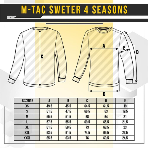 M-Tac - Sweter wojskowy 4 Seasons - Granatowy - 20044015