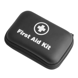 Fosco Industries - Apteczka z wyposażeniem First Aid Kit - 28 elementów - Czarna - 469480