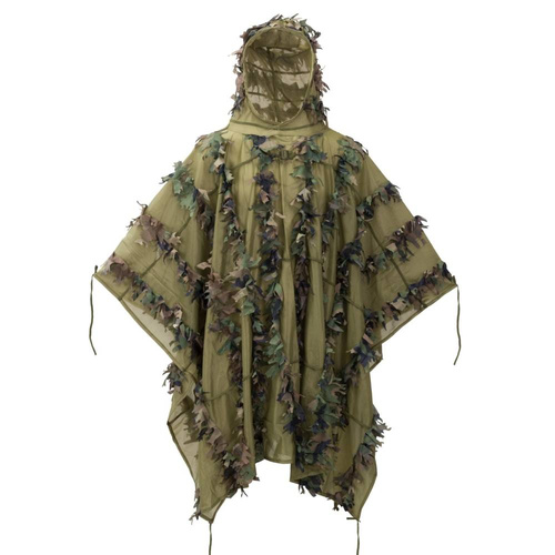 Helikon - Strój maskujący Leaf Ghillie Poncho® - US Woodland - PO-LFG-PO-03