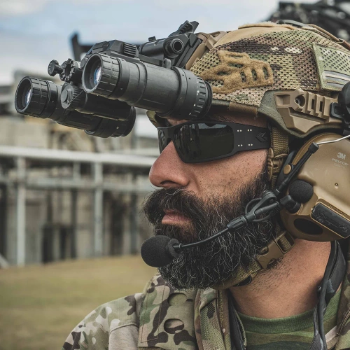 Gatorz - Okulary fotochromowe balistyczne Magnum - ANSI Z87+ - Przyciemniane - Czarne - GZ-01-005