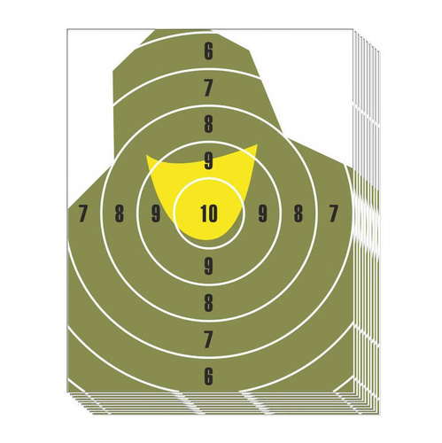 Tarcza strzelecka NT 23P popiersie żołnierza mini - 195 x 250 mm - 10 szt. - T07012MINI