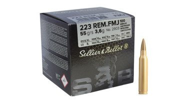 Amunicja karabinowa Sellier&Bellot .223 Rem. FMJ 55gr / 3,6 g - 100 sztuk - V341862