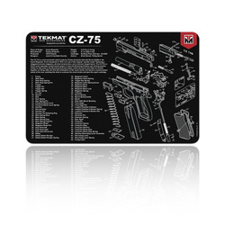 TekMat - Mata do czyszczenia broni - CZ-75 - 27x43cm - TEK-R17-CZ75