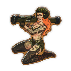 M-Tac - Naklejka Tactical girl #10 AT4 Skandinavik - PVC - 7950