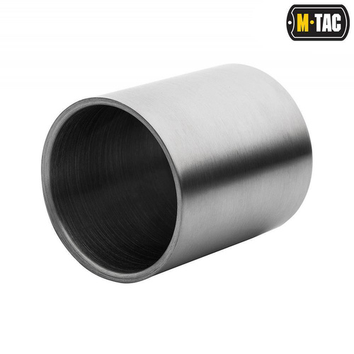 M-Tac - Kubek termiczny z karabinkiem - 280 ml - Stal nierdzewna - Chrom - 60008012