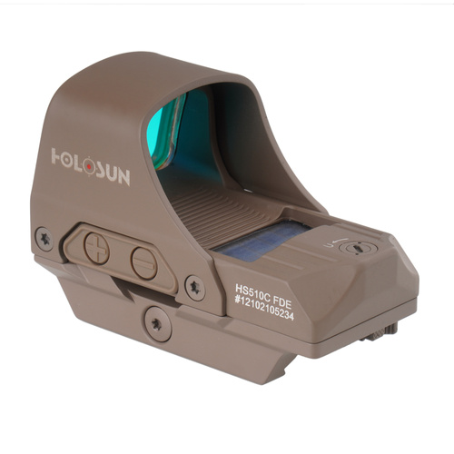 Holosun - Kolimator Open Reflex HS510C Multi Reticle - Solar Panel - FDE - HS510C-FDE-R