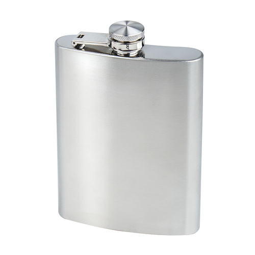 MFH - Piersiówka ze stali nierdzewnej - 225 ml - Chrom - 33273A