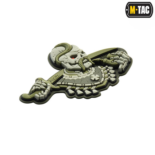 M-Tac - Naszywka 3D - Więcej razu nie umierać - Oliwkowy - 51160001