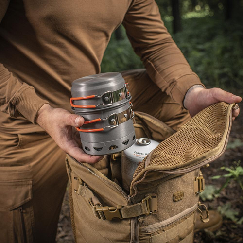 M-Tac - Menażka z radiatorem na kuchenkę gazową - Zielona - MTC-DM-FMC-217