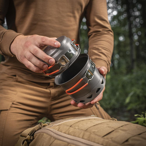 M-Tac - Menażka z radiatorem na kuchenkę gazową - Zielona - MTC-DM-FMC-217