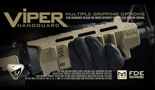 Strike Industries - Łoże Carbine Length Handguard - Flat Dark Earth - SI-STRIKE-HG-CFDE-BK