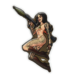 M-Tac - Naklejka Tactical girl #9 RPG Skandinavik - PVC - 7956