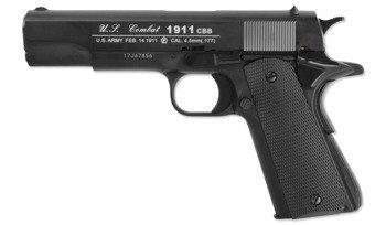 WinGun - Pistolet wiatrówka CO2 U.S. Combat 1911 - 4,5 mm - Czarna - WCB4-613B