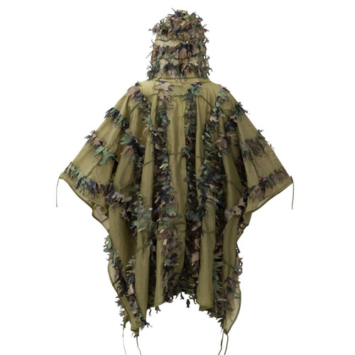 Helikon - Strój maskujący Leaf Ghillie Poncho® - US Woodland - PO-LFG-PO-03