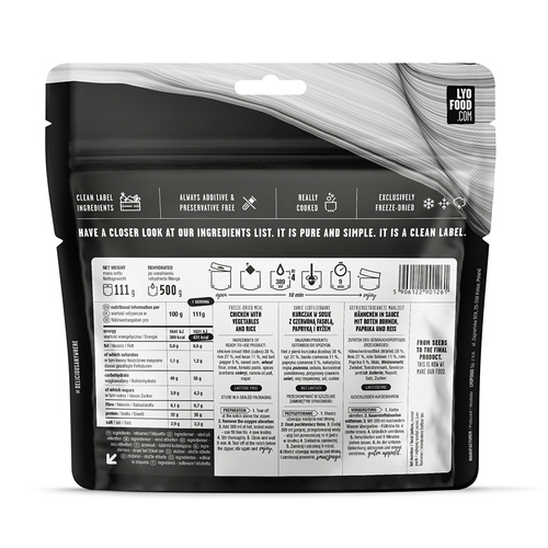 LyoFood - Liofilizowana racja żywnościowa Lyo Expedition - Potrawa meksykańska z ryżem - 500 g