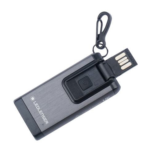 Ledlenser - Latarka LED akumulatorowa / brelok K6R - 400 lm - Z trybem czerwonym - Szara - 502577