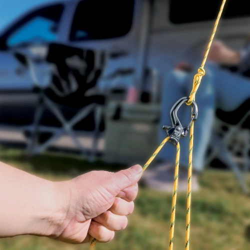 Nite Ize - Klamra CamJam z karabińczykiem SlideLock - Aluminium - Duży - Czarna - CJSLL-01-R3