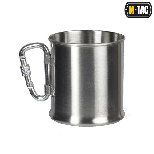 M-Tac - Kubek turystyczny z karabińczykiem - 250 ml - Stal - 60010012