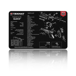 TekMat - Mata do czyszczenia broni - Glock - 27x43 cm - TEK-R17-GLOCK