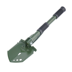 Mil-Tec - Saperka składana z kilofem i pokrowcem Multifunction - Stal węglowa - Zielony OD - 15525301