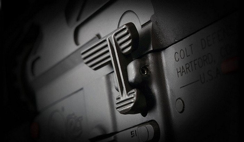 Strike Industries - Powiększona dźwignia zwalniacza suwadła Extended Bolt Catch - SI-AR-XBC