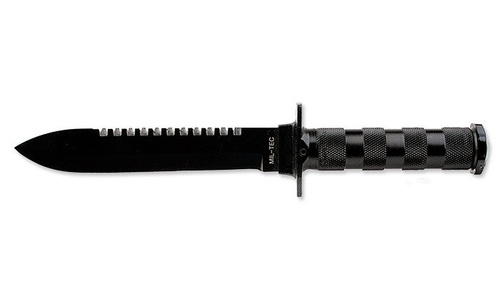 Mil-Tec - Nóż survivalowy - Survival Knife - Czarny - 15369000