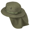 Helikon - Helikon - Kapelusz Boonie Hat z osłoną - PolyCotton Ripstop - Olive Green - KA-BON-PR-02