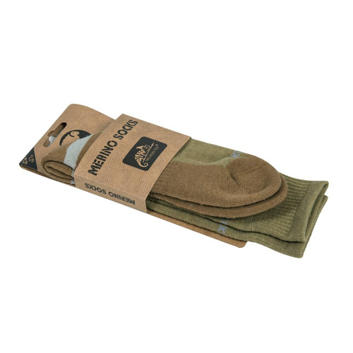 Helikon - Skarpety Merino - Olive Green / Coyote - SK-MSC-MW-0211A