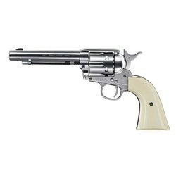 Umarex - Wiatrówka rewolwer Colt SAA .45-5.5" - Nickel Pearl - 4,5 mm BB - 5.8309