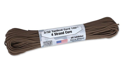 Atwood Rope MFG - Tactical Cord 3/32 - 2,2 mm - Brązowy - 30,48m