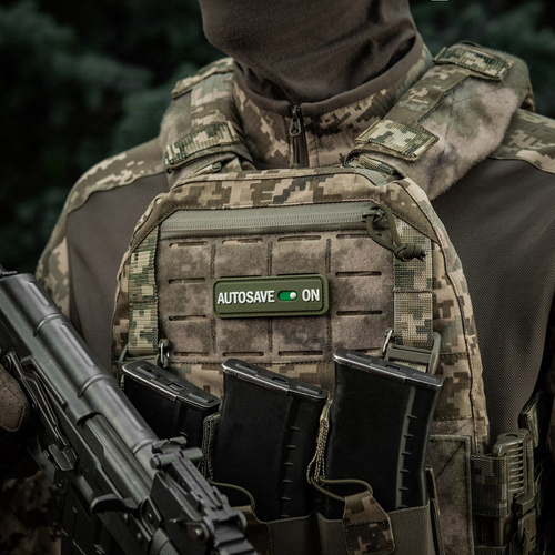 M-Tac - Naszywka Autosave PVC - 3D - Oliwkowy - 51116701