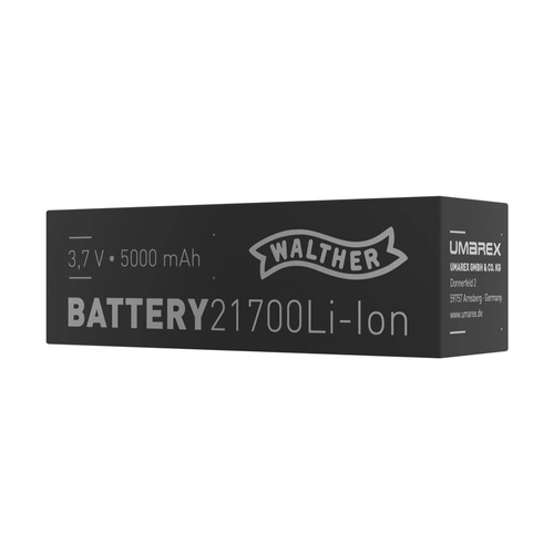 Walther - Akumulator INR 21700 - 3,7 V - USB - 5000 mAh - 3.7154