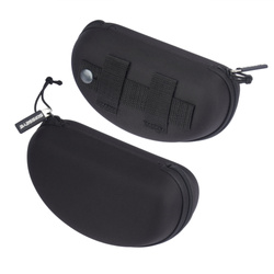 Swiss Eye - Etui na okulary - Usztywnione - Pętla na pas - Czarny