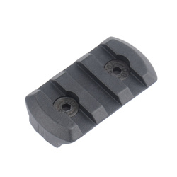 DLG Tactical - Szyna polimerowa Picatinny montowana na M-LOK - 3 sloty - Czarny - DLG-109