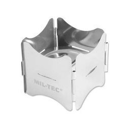 Mil-Tec - Lekka składana kuchenka - Stal nierdzewna - 14918000