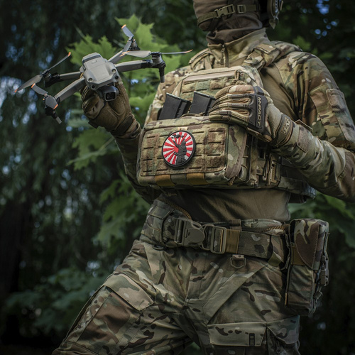 M-Tac - Naszywka Droga Samuraja - PVC 3D - Biały/Czerwony - 51338302