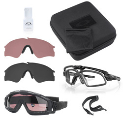Oakley - Zestaw okularów i gogli balistycznych SI Ballistic M Frame Alpha Matte Black Operator Kit - Array - OO9296-02