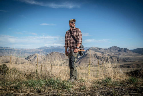 Helikon - Spodnie trekkingowe Woodsman® - Crimson Sky / Czarny - SP-WDN-DC-8301A