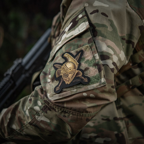 M-Tac - Naszywka Hełm Gladiatora - Haft - Cordura 500D - Złoty - 51374002