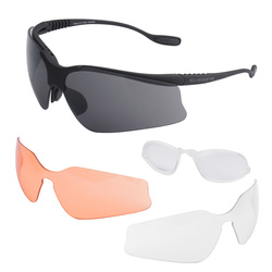 Swiss Eye - Okulary balistyczne Stingray - Wymienne wizjery - Wkładka RX - Czarny - 40201