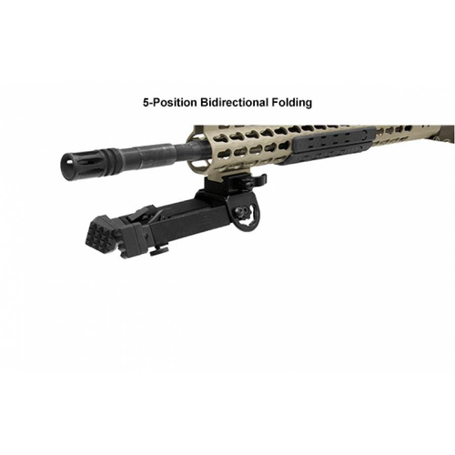 UTG - Dwójnóg Rubber Armored Full Metal z montażem Picatinny QD - 6.0"- 8.5" - Czarny - TL-BP20Q-A