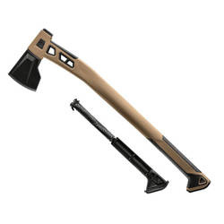 Gerber - Siekiera survivalowa z przybornikiem w chwycie Bushcraft Axe - Coyote - 31-003780